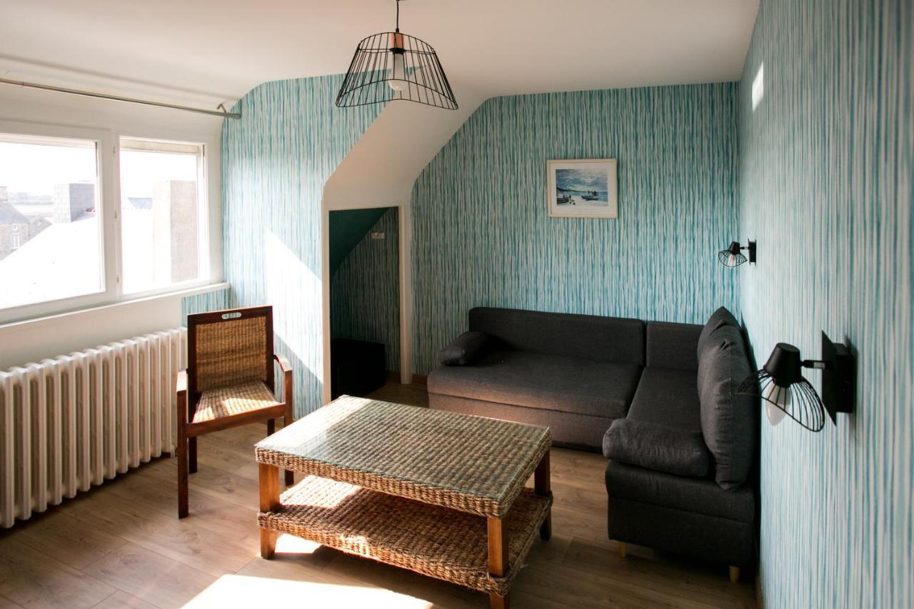 Le Cotentin Appart'Hotels & Restaurant Le Cot' Portbail Eksteriør billede