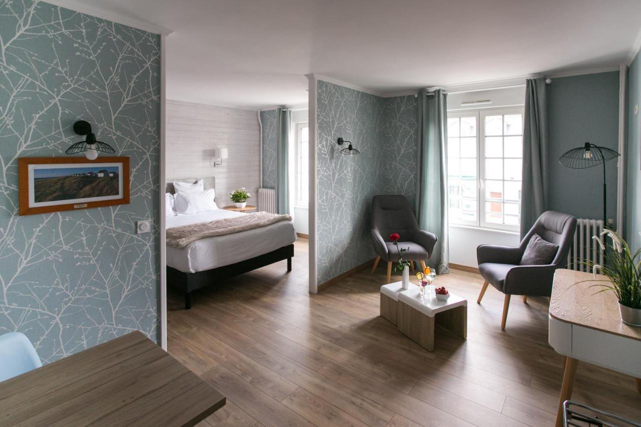 Le Cotentin Appart'Hotels & Restaurant Le Cot' Portbail Eksteriør billede
